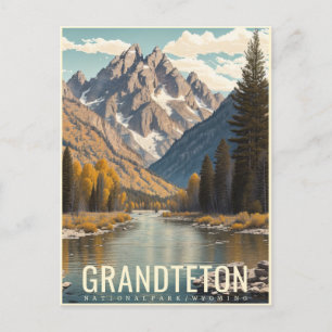 CARTÃO POSTAL PARQUE NACIONAL GRAND TETON