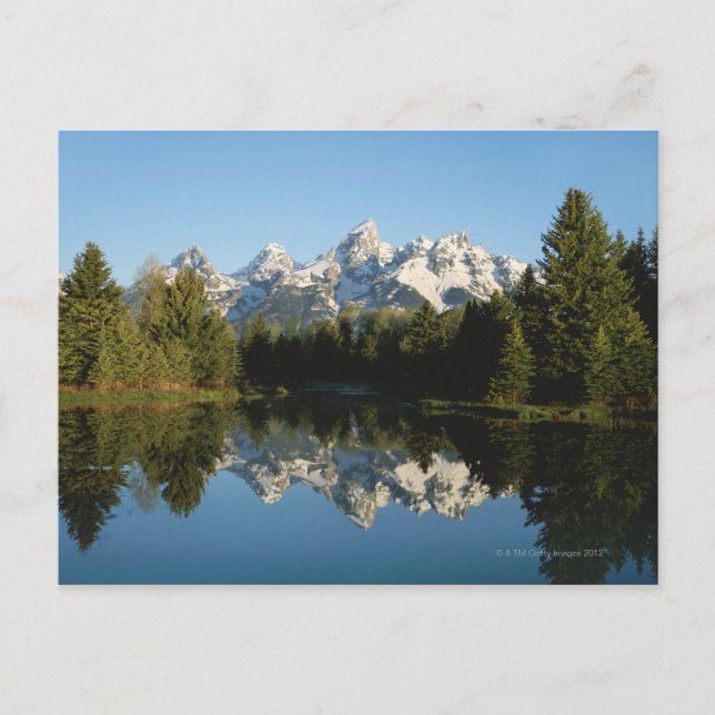 Cartão Postal Parque Nacional Grand Teton, Cordilheira Teton, Wy (Frente)