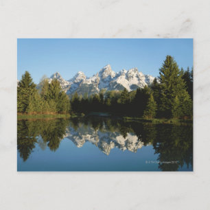 Cartão Postal Parque Nacional Grand Teton, Cordilheira Teton, Wy
