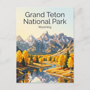 Cartão Postal Parque Nacional Grand Teton EUA