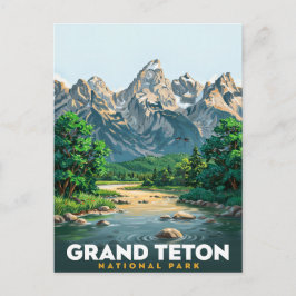 Cartão Postal Parque Nacional Grand Teton Viagem