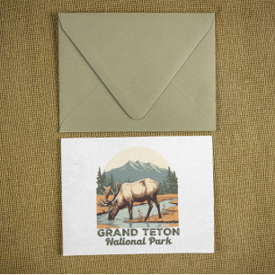 Cartão Postal Parque Nacional Grand Teton Wyoming Viagem