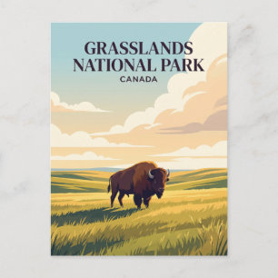 Cartão Postal Parque Nacional Grasslands Canadá