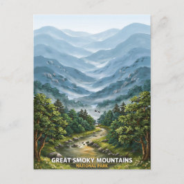 Cartão Postal Parque Nacional Great Smoky Mountains Viagem