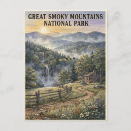 Cartão Postal Parque Nacional Great Smoky Mountains Viagem