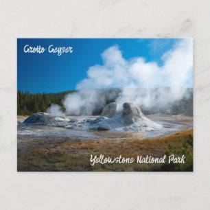 Cartão Postal Parque Nacional Grotto Geyser Yellowstone