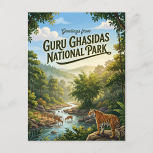Cartão Postal Parque Nacional Guru Ghasidas Índia