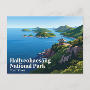 Cartão Postal Parque Nacional Hallyeohaesang Coreia do Sul