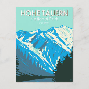 Cartão Postal Parque Nacional Hohe Tauern Áustria Vintage