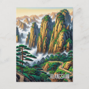 Cartão Postal Parque Nacional Huangshan China