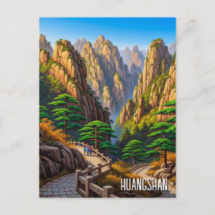 Cartão Postal Parque Nacional Huangshan China