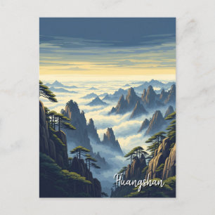 Cartão Postal Parque Nacional Huangshan China