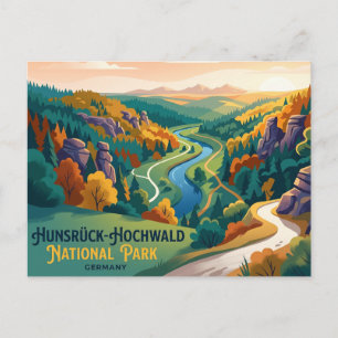 Cartão Postal Parque Nacional Hunsrück-Hochwald Alemanha