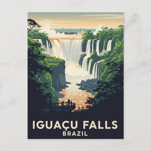 Cartão Postal Parque Nacional Iguazu Brasil (Frente)