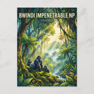 Cartão Postal Parque Nacional Impenetrável de Bwindi Uganda