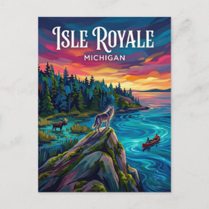 Cartão Postal Parque Nacional Isle Royale Michigan