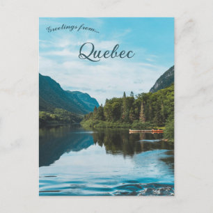 Cartão Postal Parque Nacional Jacques Cartier Quebec Canadá