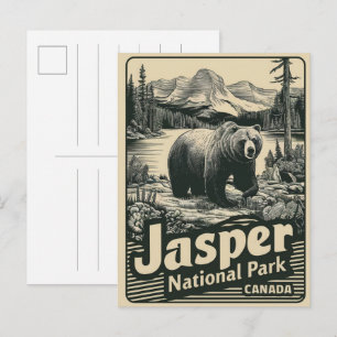 Cartão Postal Parque Nacional Jasper Alberta Canadá presentes vi