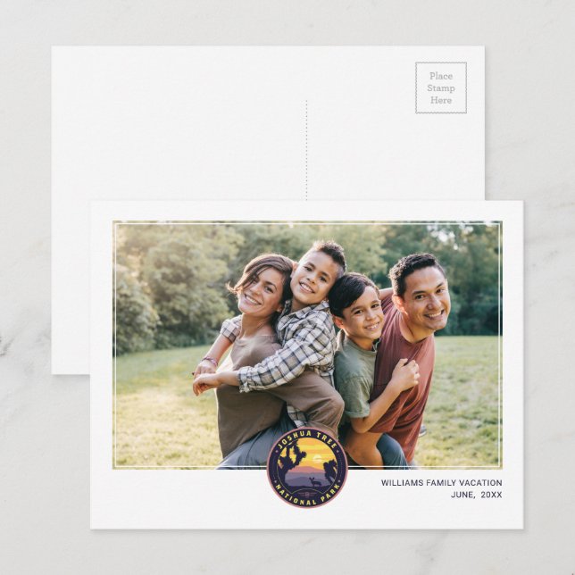 Cartão Postal Parque Nacional Joshua Tree (Frente/Verso)