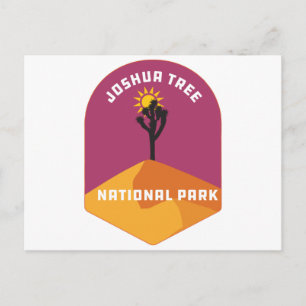 Cartão Postal Parque Nacional Joshua Tree acampando na Califórn