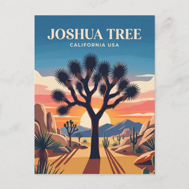 Cartão Postal Parque Nacional Joshua Tree EUA (Frente)