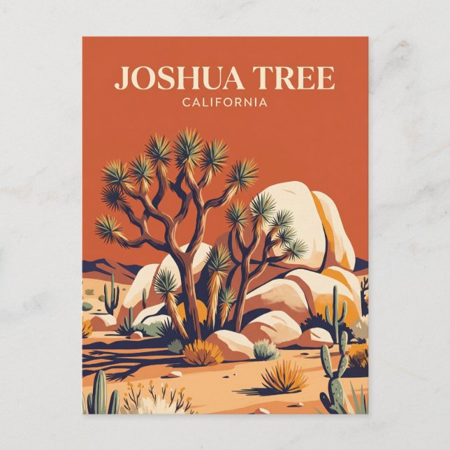 Cartão Postal Parque Nacional Joshua Tree EUA (Frente)