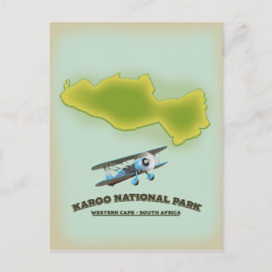 Cartão Postal Parque Nacional Karoo Cabo Ocidental África do Sul