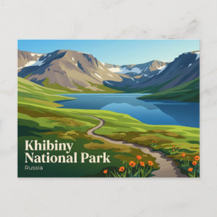 Cartão Postal Parque Nacional Khibiny Rússia