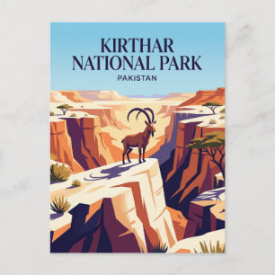Cartão Postal Parque Nacional Kirthar Paquistão