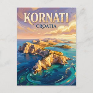 Cartão Postal Parque Nacional Kornati Croácia