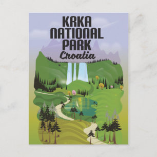 Cartão Postal Parque Nacional Krka Croácia