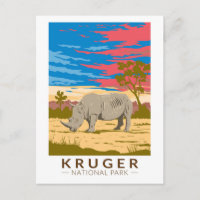 Parque Nacional Kruger Arte de Viagem de Rinoceron