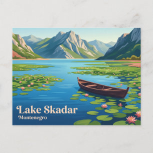 Cartão Postal Parque Nacional Lago Skadar Montenegro