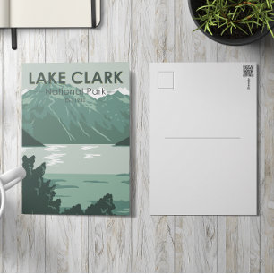 Cartão Postal Parque Nacional Lake Clark Alaska Vintage
