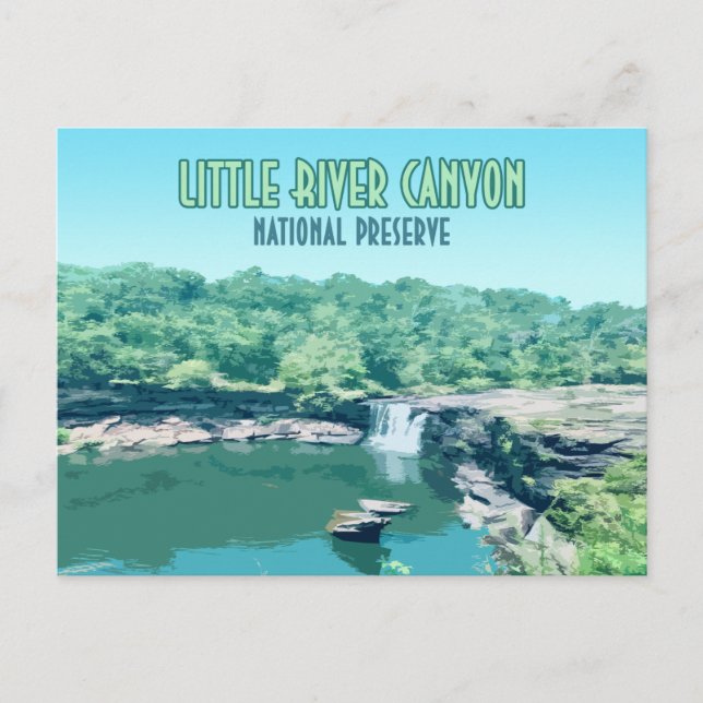 Cartão Postal Parque Nacional Little River Canyon Alabama (Frente)