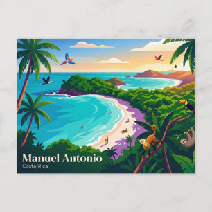 Cartão Postal Parque Nacional Manuel Antonio Costa Rica