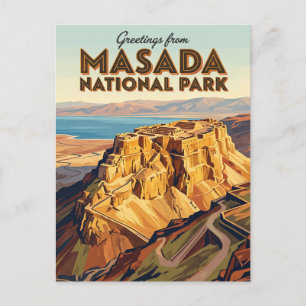 Cartão Postal Parque Nacional Masada Israel
