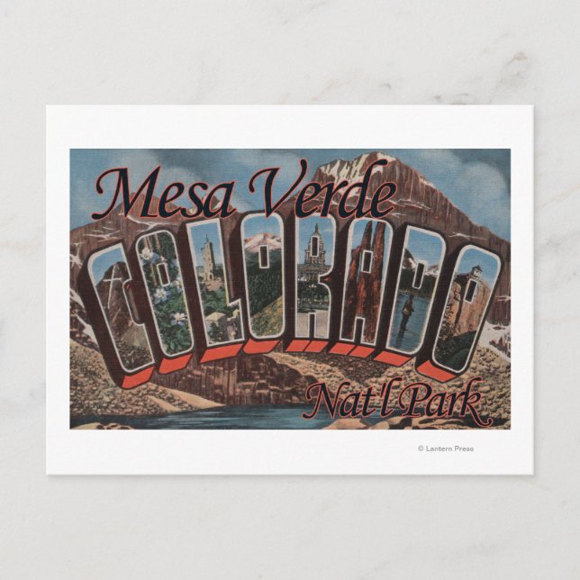 Cartão Postal Parque Nacional Mesa Verde, Colorado (Frente)