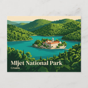 Cartão Postal Parque Nacional Mljet Croácia