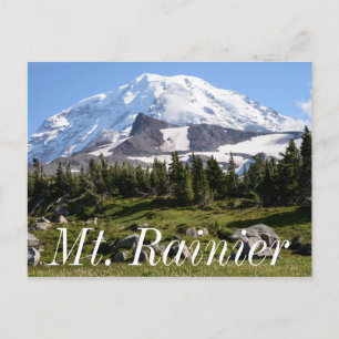 Cartão Postal Parque Nacional Mount Rainier, WA. Spray Park