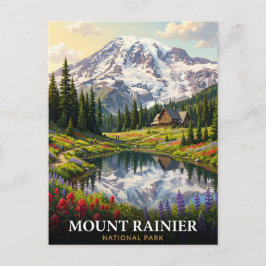 Cartão Postal Parque Nacional Mount Rainier Washington