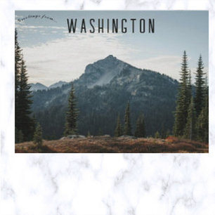 Cartão Postal Parque Nacional Mt Rainier Washington EUA