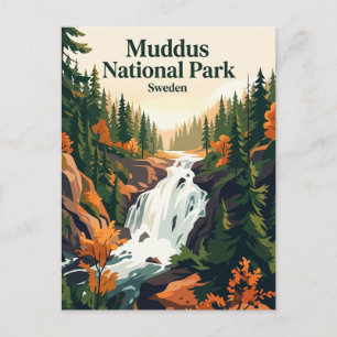 Cartão Postal Parque Nacional Muddus Suécia