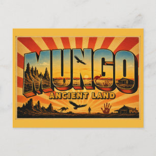 Cartão Postal Parque Nacional Mungo Patrimônio Mundial Antigo