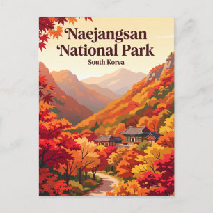 Cartão Postal Parque Nacional Naejangsan Coreia do Sul