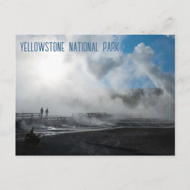 Cartão Postal Parque Nacional Norris Geyser Basin Yellowstone (Frente)