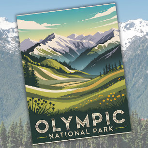 Cartão Postal Parque Nacional Olímpico Hurricane Ridge Viagem Re