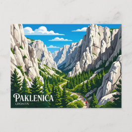 Cartão Postal Parque Nacional Paklenica Croácia