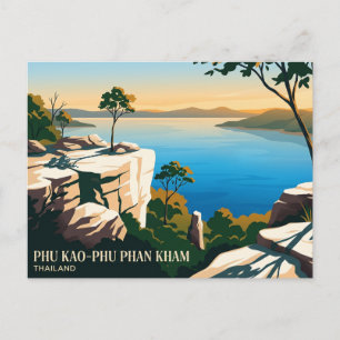Cartão Postal Parque Nacional Phu Kao–Phu Phan Kham Tailândia