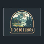 Cartão Postal Parque Nacional Picos de Europa Espanha<br><div class="desc">Picos de Europa design vetorial. É um Parque Nacional na cordilheira Picos de Europa,  no norte da Espanha. Está dentro dos limites de três comunidades autônomas,  Astúrias,  Cantábria e Castela e Leão.</div>